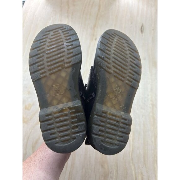 Dr Martens 1460 J Black Side-Zip Size 3 Youth Children's Combat Boots Doc - Picture 6 of 9